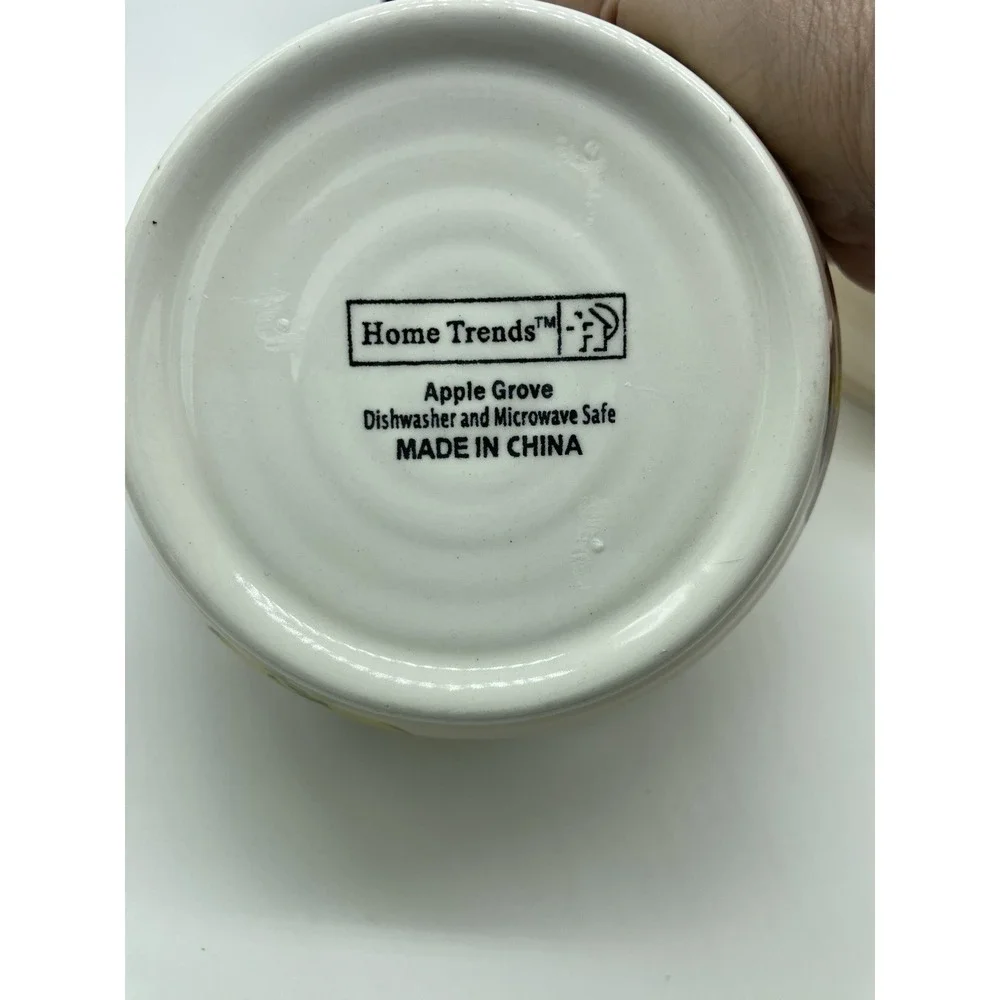 Home‎ Trends Apple Grove 1 Salad Plate & 2 Soup/Cereal Bowls Vintage GOOD